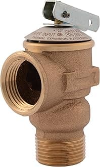 Cash Acme 3/4 Inch RV FWL-2 Pressure Relief Valve, Bronze, 75 PSI, 14917-0075