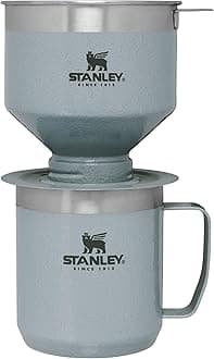 STANLEY Classic Perfect-Brew Pour Over Set Gift Set Hammertone Silver