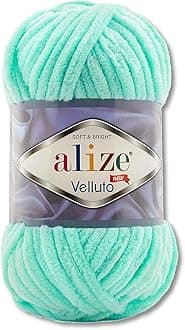 Wohnkult 100 g Alize Velluto Wool in 30 Selection (19 | Light Green)