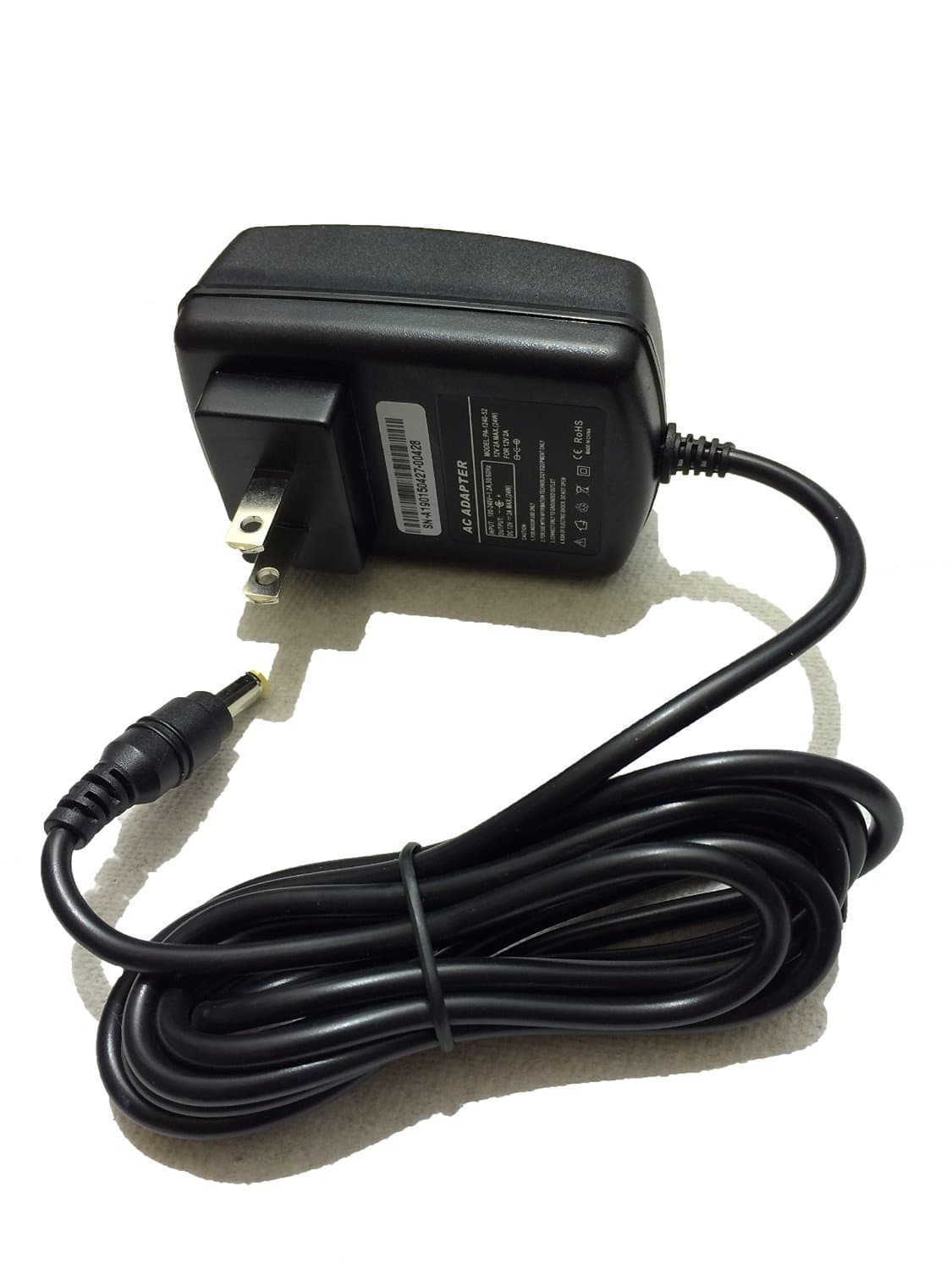 CPA 6.6ft AC Adapter for Sylvania 7" 9" 10"; Craig 7" 9" Portable Dvd Player ; Sony Portable Dvd Player Dvpfx810 Dvpfx811 Dvpfx820 12v AC Wall Power Charger