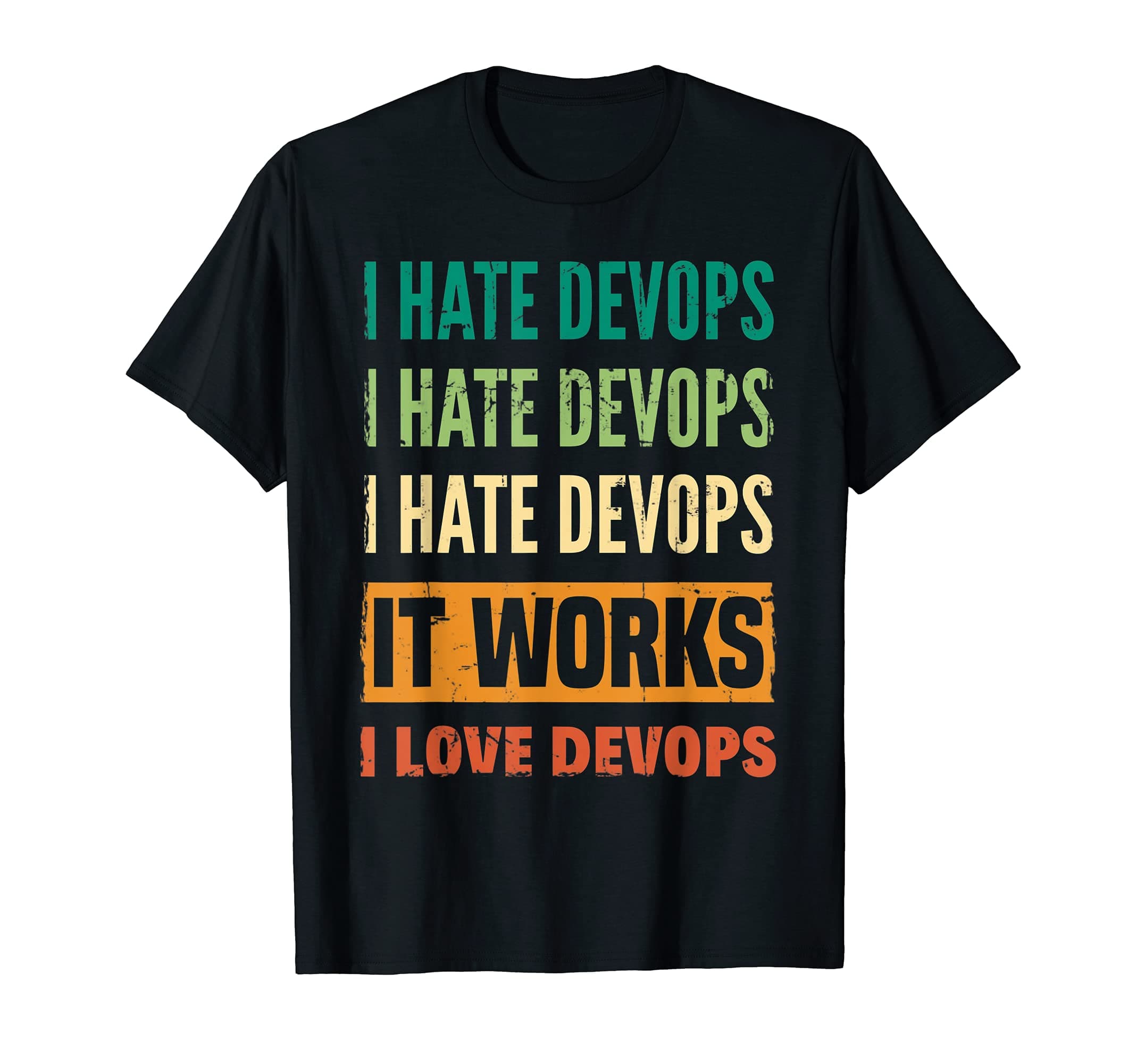 DevOps Base - Cloud Computing Sysadmin DesignsDevOps Engineer Cloud Computing I Hate DevOps I Love DevOps T-ShirtOEKO-TEX STANDARD 100