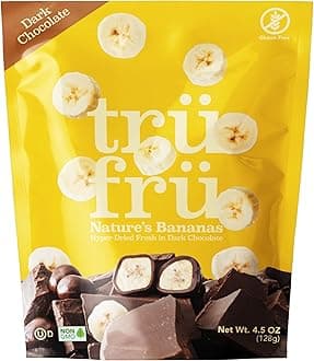 Nature's Bananas Hyper-Dried Fresh in Dark Chocolate 4.5 Ounce Bag