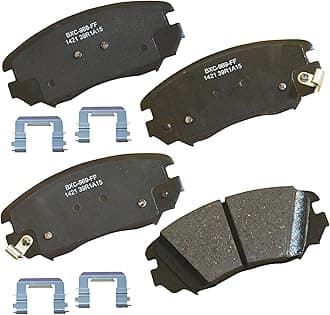 Premium SBC1421 Ceramic Front Brake Pads for Select Models Buick Allure, Cascada, LaCrosse, Regal, Cadillac ELR, Chevrolet Equinox, Impala, Malibu, Malibu Limited, GMC Terrain, Saab 9-5