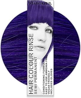 StarGazer Semi Permanent Hair Color - VIOLET - Amonia Free Hair Dye Includes Gloves