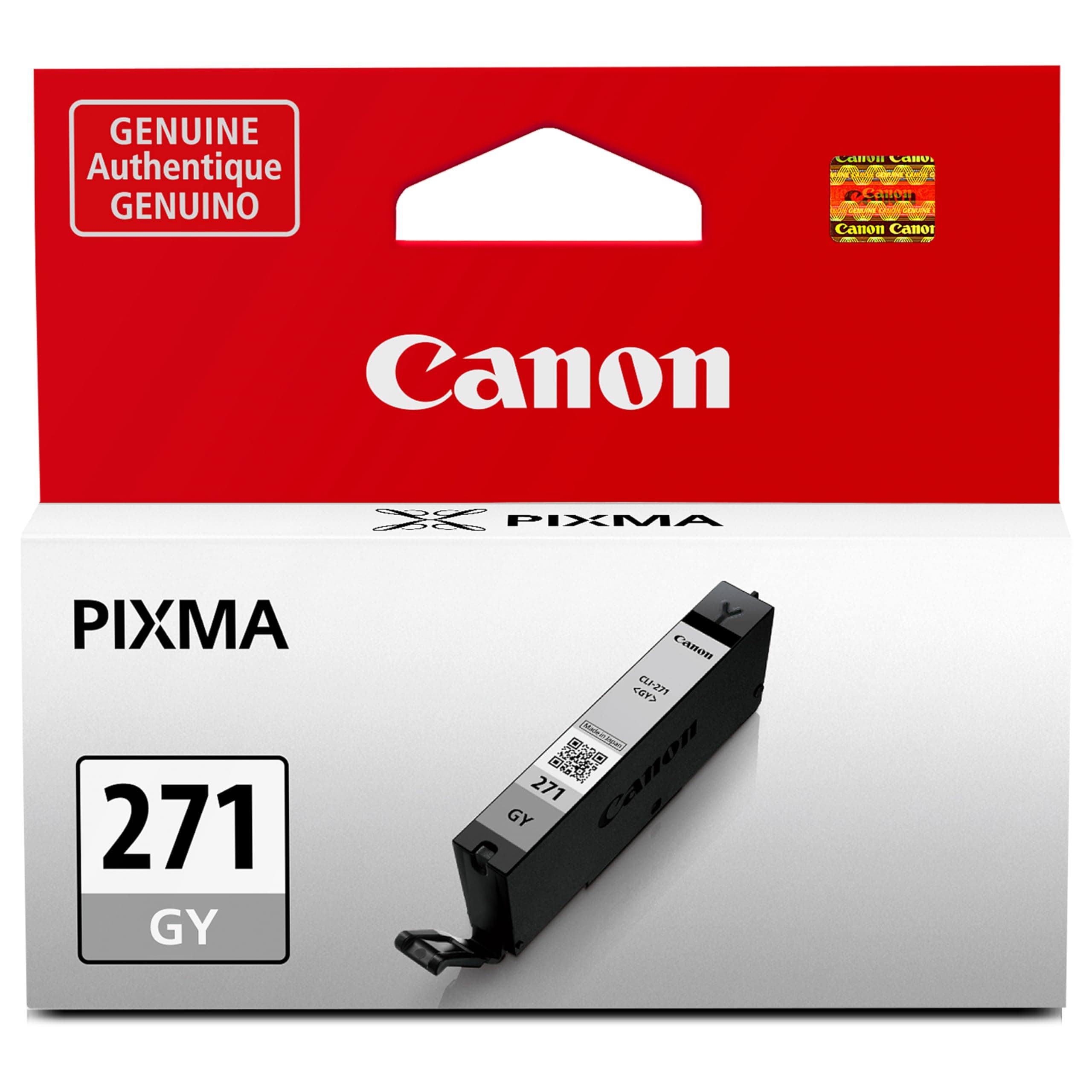Canon CLI-271 XL 10.8ml Grey Ink Cartridge – Ink Cartridges (Grey, PIXMA MG6822 PIXMA MG5720 PIXMA MG5720 PIXMA MG5722 PIXMA MG7720 PIXMA MG7720 PIXMA MG6820 PIXMA etc.., 10.8 ml, Box)