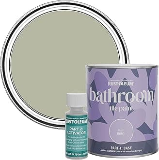 Rust-OleumBrown Water-Resistant Bathroom Tile Paint in Matt Finish - Tanglewood 750ml