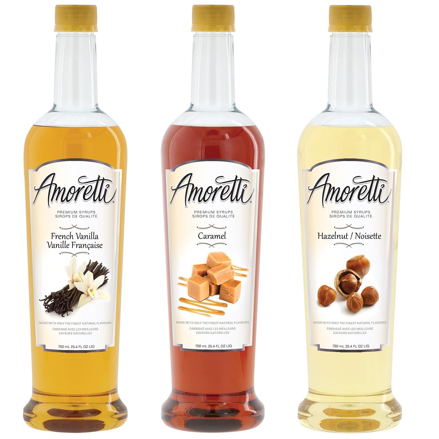 Amoretti - Classic Syrups 3 Pack - 25.4 Fl oz (Pack of 3)