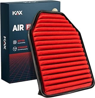 KAX Premium Engine Air Filter, CA10348 Replacement for Jeep Wrangler 2007-2017, Wrangler JK 2018, High Performance & Advanced Engine Protection