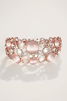 18k Rose Gold Classic Femme Opal Stylish Bracelet for Girls and Women (9574b)