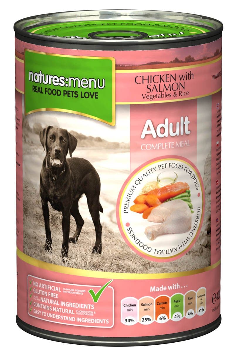 Natures Menu - Chicken with Salmon Tin (400gm)