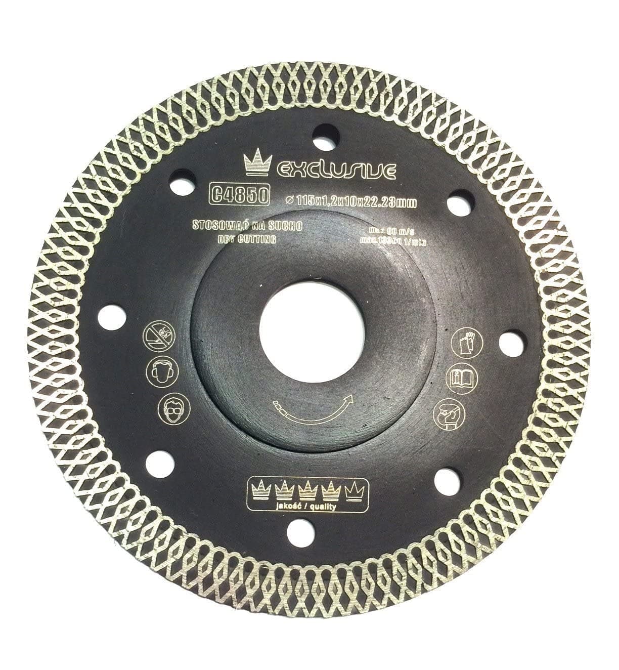 Richmann Exclusive super thin professional diamond disc blade 115x22.2 dry cutting, tile cutter (C4850)