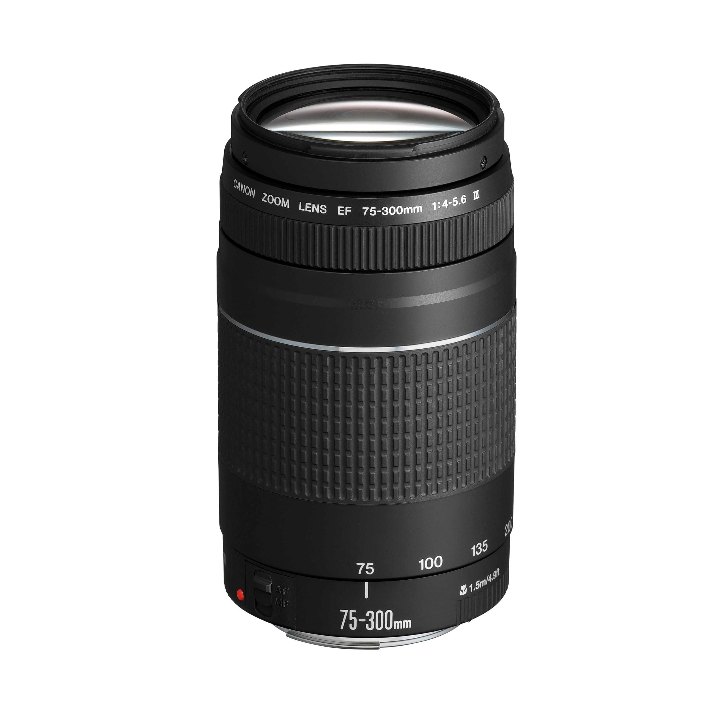 Canon Eos Ef 75-300Mm F/4-5.6 Ii Telephoto Zoom Lens For Dslr Camera - Black