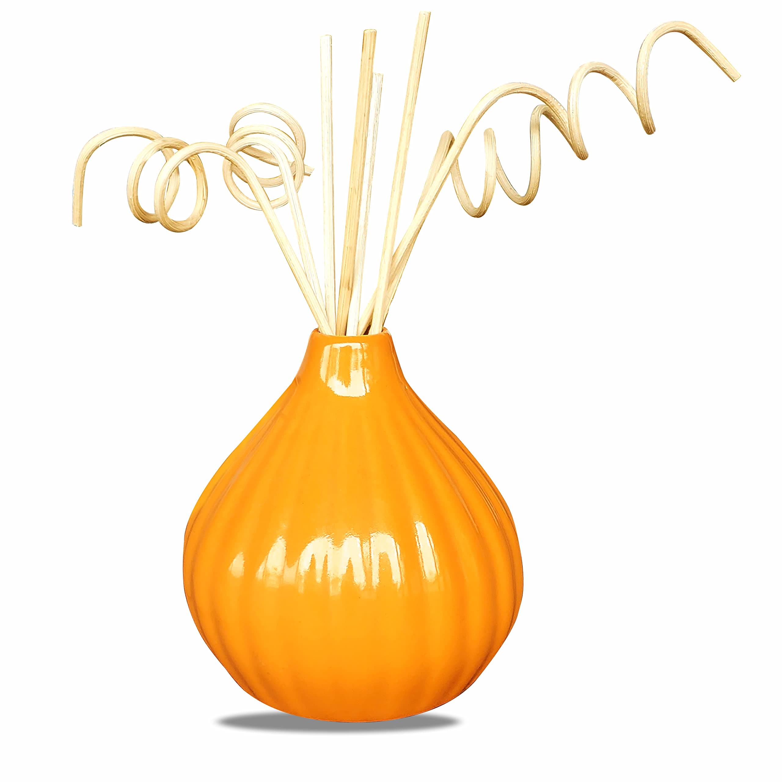 - Pure Source India Ceramic Flower Vase, 1 Piece, Yellow