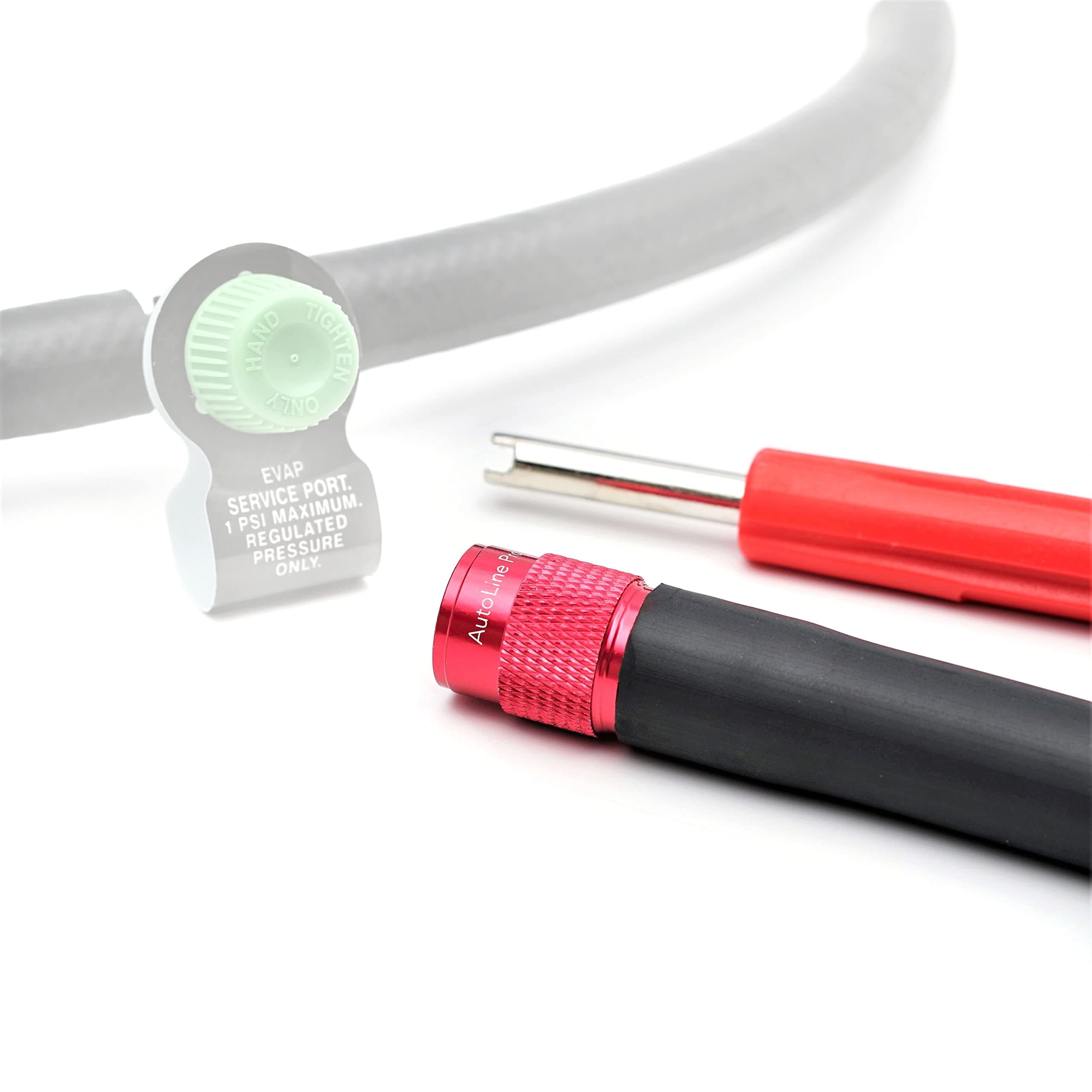 AutoLine Pro EVAP Service Port Adapter | Superior Adaptor Connector Kit w/Valve Removal Tool for Smoke Leak Tester | Ultra-Durable