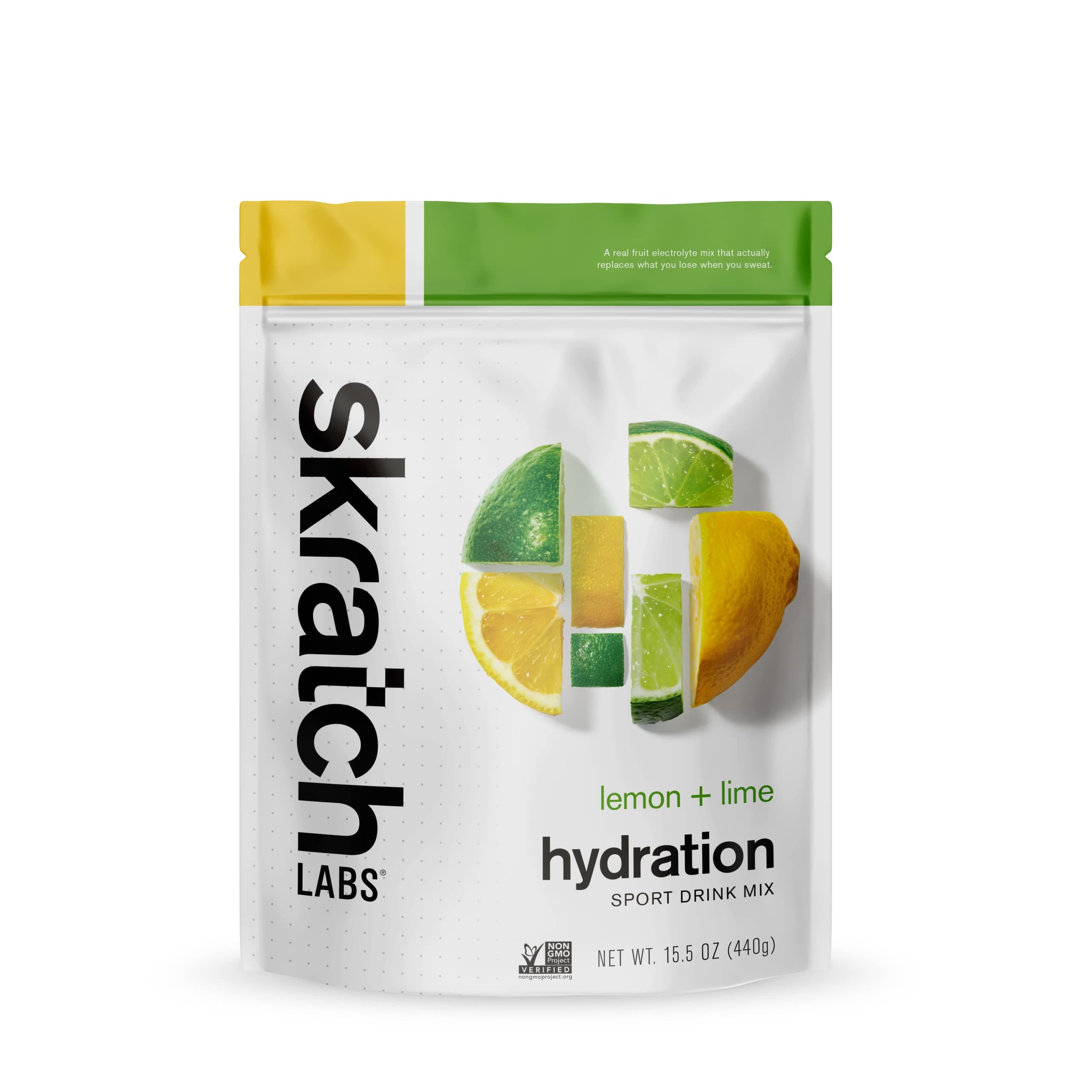 (Lemon and Lime, 20 serving resealable bag) - SKRATCH LABS Sport Hydration Drink Mix, Lemon Lime (460ml, 20 servings) - Natural Electrolyte Powder Developed for Athletes and Sports Performance, Glu...