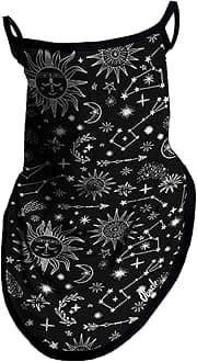 Neck Gaiter Face Mask with Ear Loops Bandana Face Mask Scarf Face Cover for Men Women