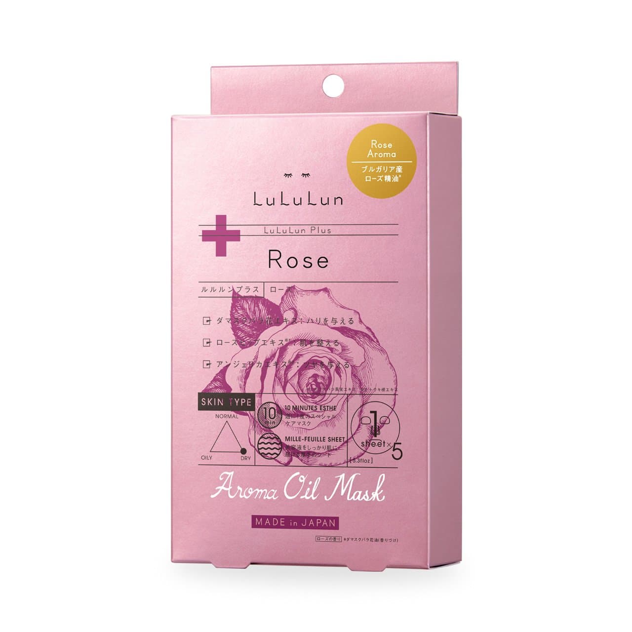 Lululun Plus -Rose- Mask 30ml/1fl.oz x 5 Sheets