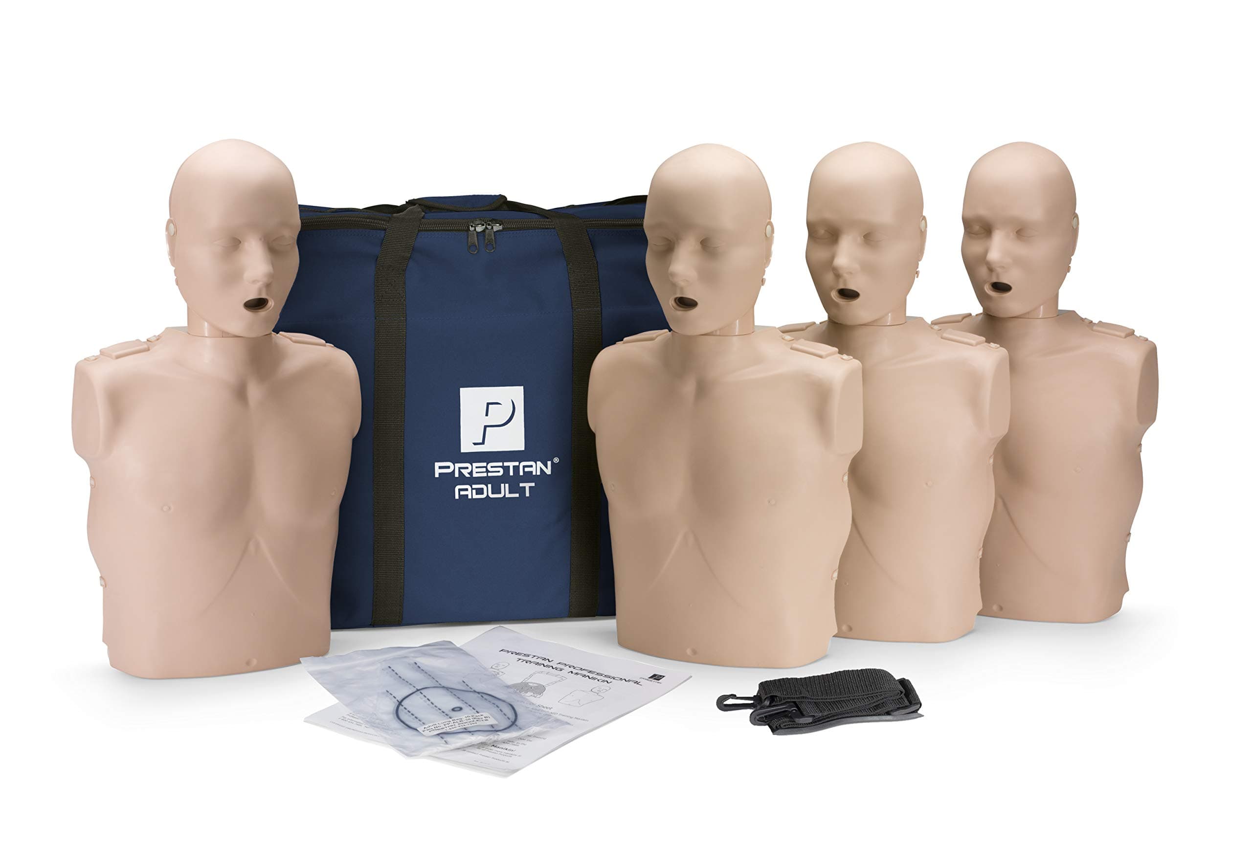 Prestan Adult Medium Skin CPR-AED Training Manikins 4-Pack (w/o CPR monitor)