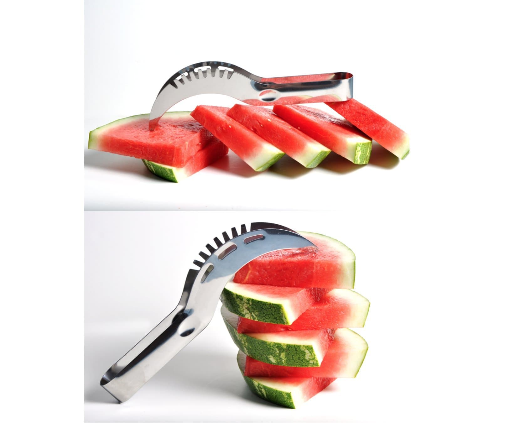 2 PACK | EASY TO USE | Watermelon Fruit Slicer Cutter | As Seen On Tv | Kitchen Corer | Stainless Steel