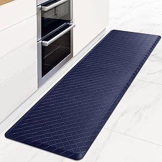 HappyTrends Kitchen Runner Rugs Anti-Fatigue mats,17.3"x 60",Non Slip Waterproof Ergonomic Comfort Mat for Kitchen, Floor Home, Office, Sink, Laundry,Blue