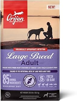 ORIJEN Grain Free High Protein Dry Dog Food Large Breed Adult Recipe 23.5lb Bag