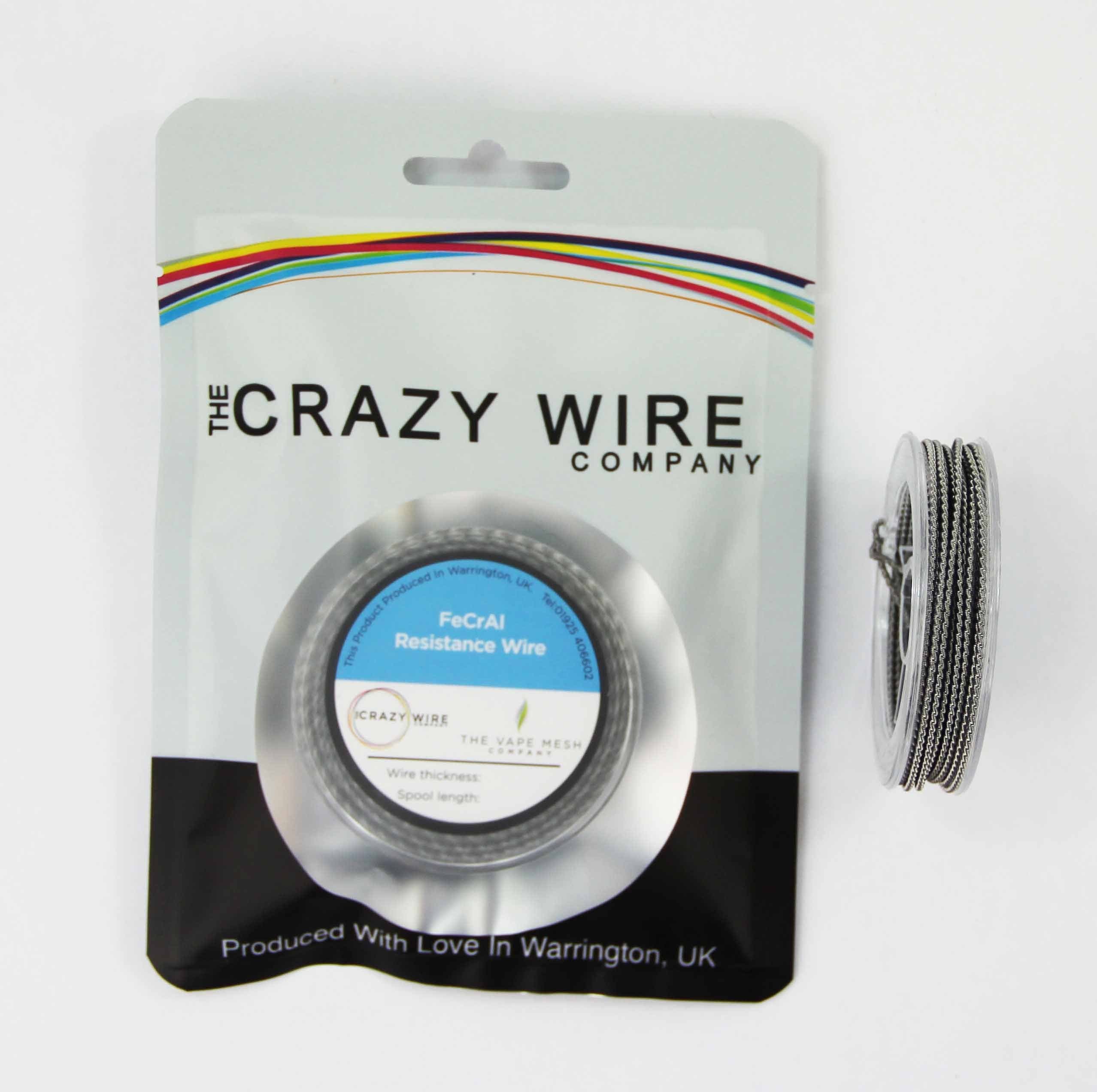 A1 Resistance Wire - Deluxe"Clapton Coil" - Double Wrap - 0.5mm (24 AWG) x 2 Central Wire & 0.2mm (32 AWG) Wrap Wire - 2 Metre Spool
