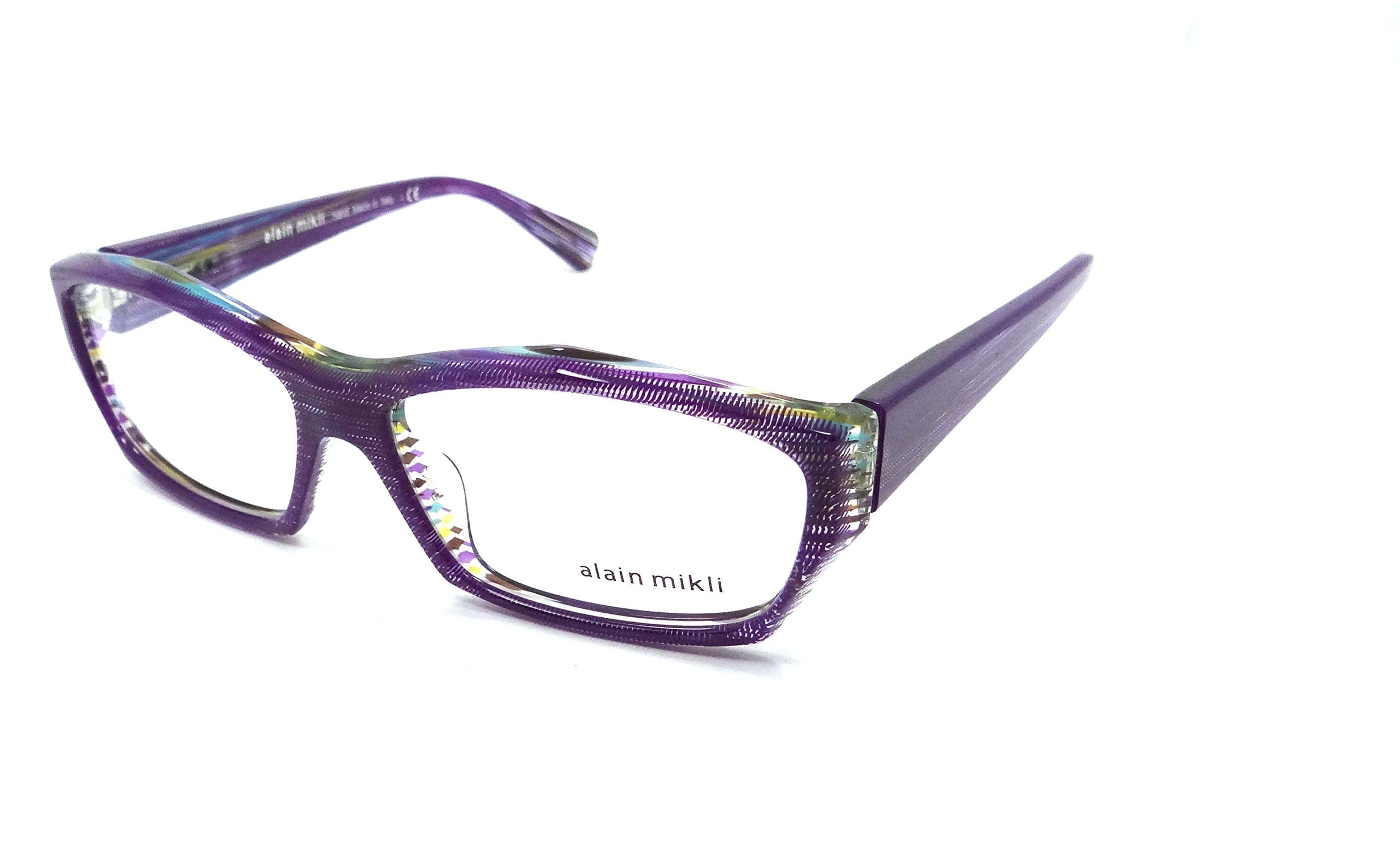 Alain MikliRx Eyeglasses Frames A01264 4426 57x15 Dot Violet Thread Italy