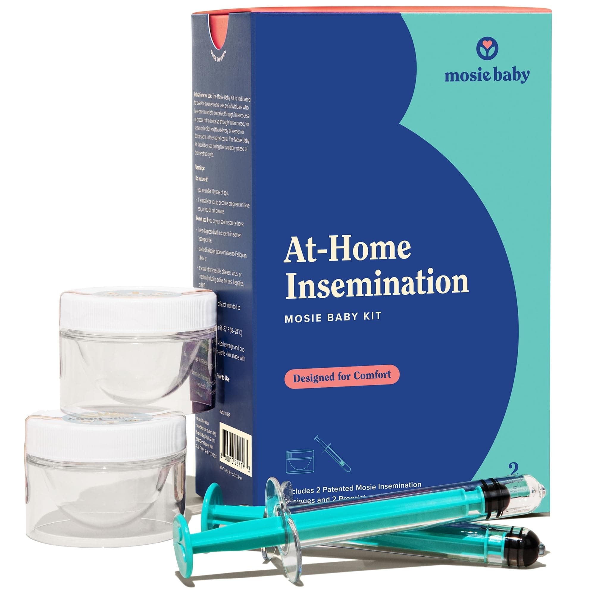 Insemination Kit, First FDA Cleared Kit for at Home Use with Patented Syringes, 2 Attempts for Women and Families