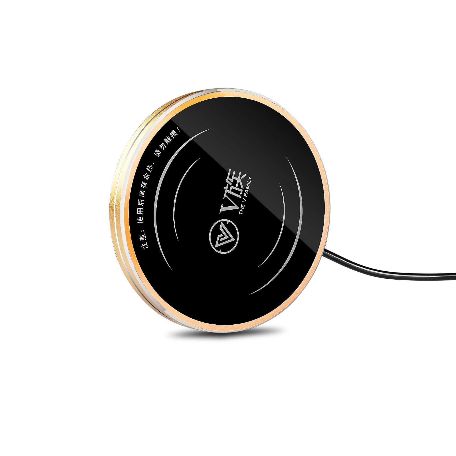 IAN Beverage Warmer for Coffee Cup and Teapot, USB Electric Warmer (Golden)