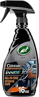 - Hybrid Solutions Inside Job, All Purpose Ceramic Car Interior Cleaner and Protectant, 473ml, Cleans, Deodorises and Protects Leather, Vinyl Rubber and Plastic, Fresh Scent