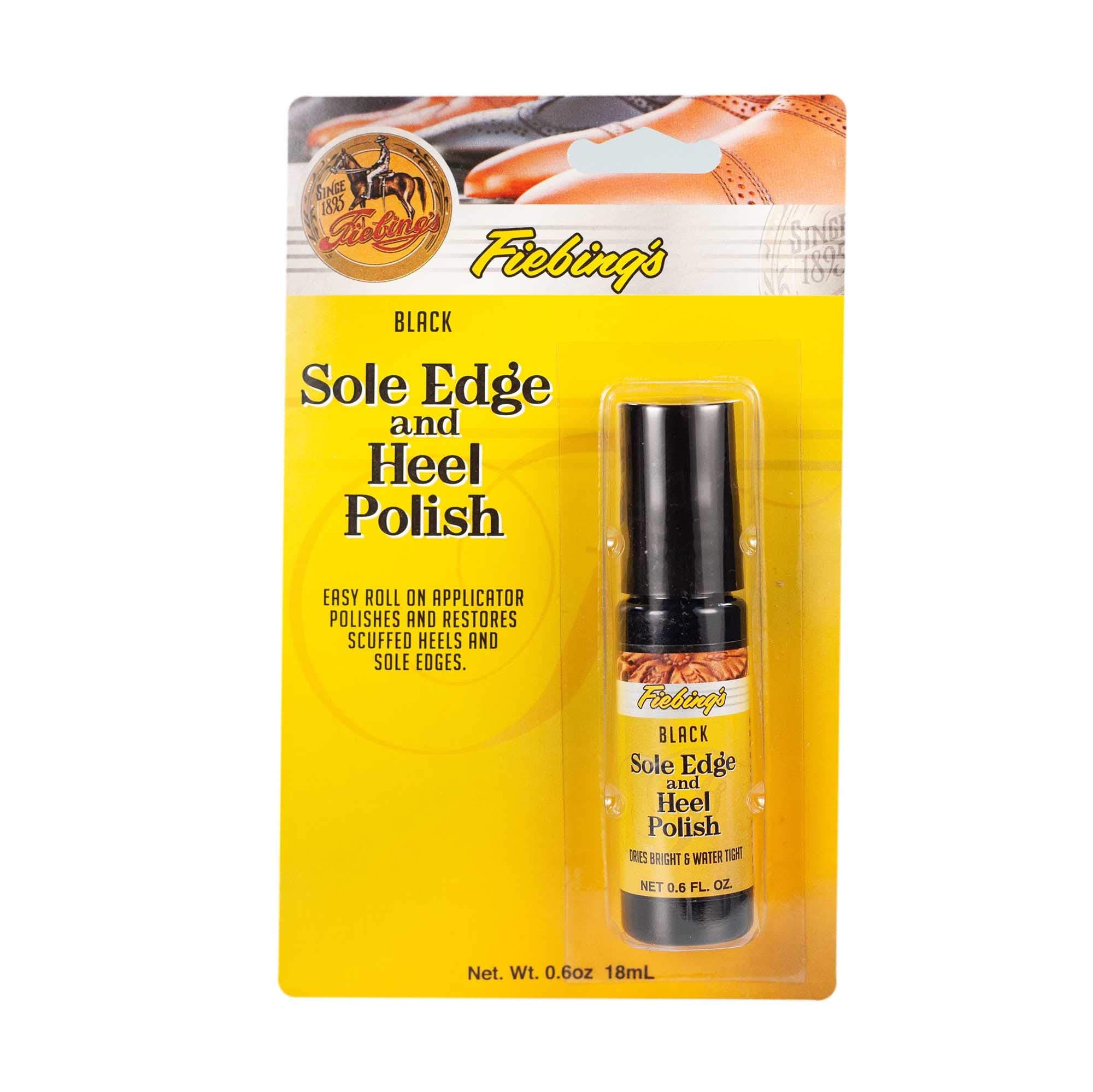 Fiebing's Sole Edge & Heel Polish -Black 0.6FLl.Oz.