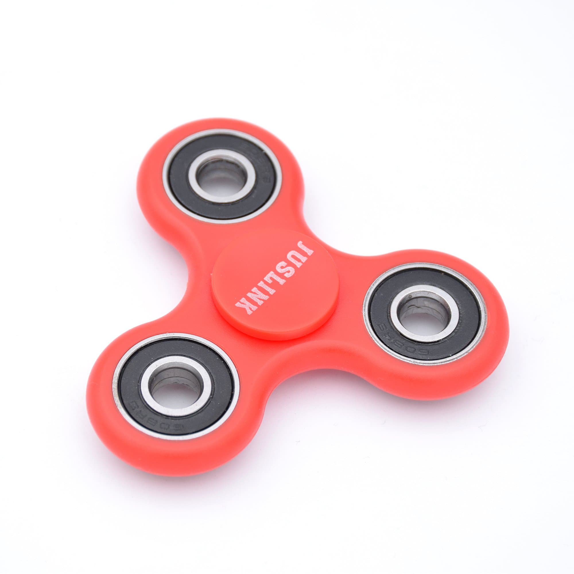 JUSLINK EDC Fidget Spinner with Ceramic Bearing,3 to 5 Minutes Spin Time, Hand Fidget Spinner Toys for Kids and Adults (Red)
