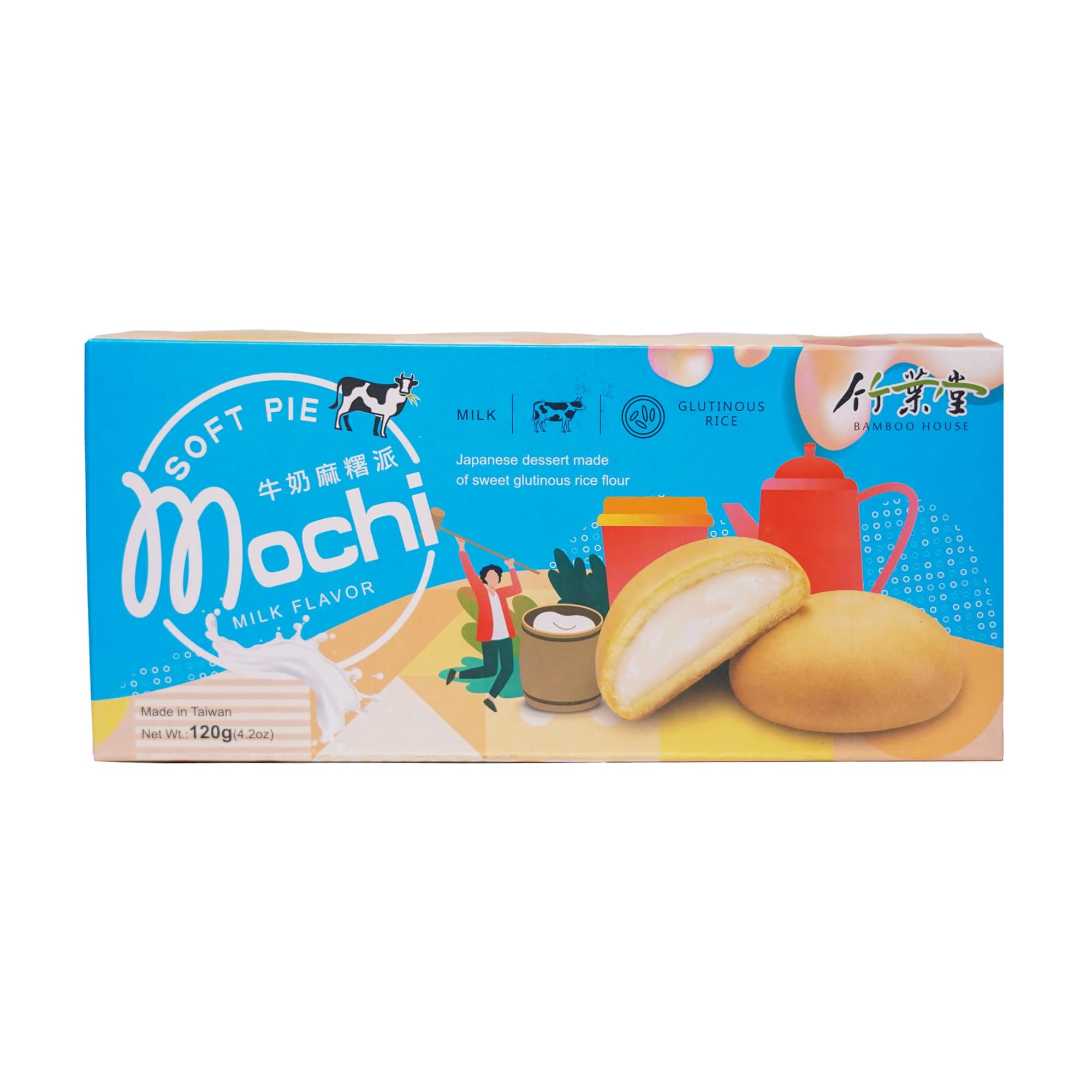 Bamboo House Milk Soft Pie Mochi 120 g