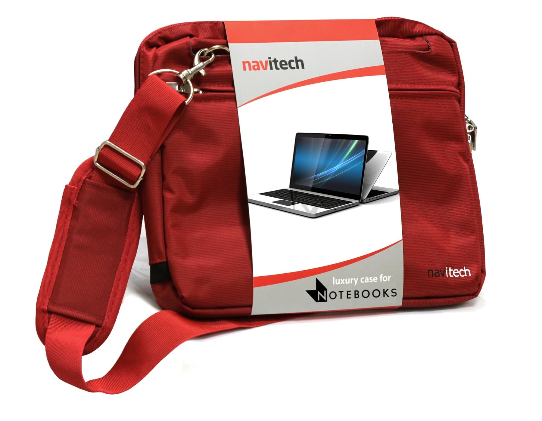 Navitech Red 15.6-Inch Laptop / Notebook / Ultrabook Case / Bag Compatible With The Dell Inspiron i3531-1200BK 15.6-Inch / Inspiron 15 Laptop / Inspiron 15 3000 Series / Inspiron 15 5000 Series / Inspiron 15 7000 Series / XPS 15