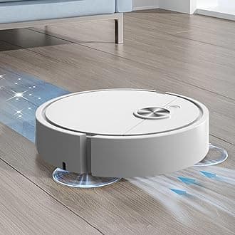 Robot Vacuum, Intelligent Sweeping Robot 3-in-1 Vacuum Cleaner, Mini Cleaning Automatic Cleaner for Hard Floors