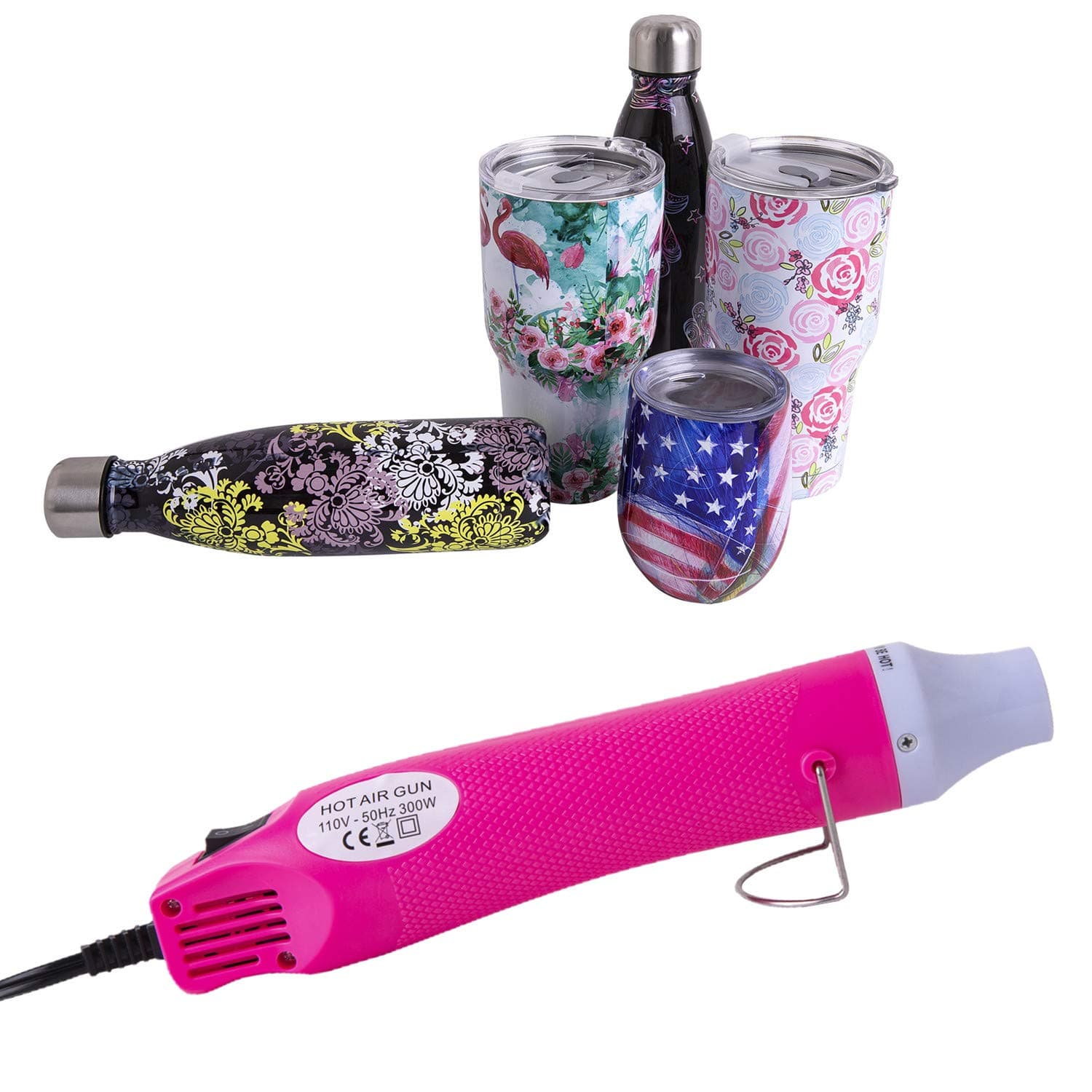 Bubble Buster Tool for Making Epoxy Glitter Tumblers, Specially-Made Heat Gun for DIY Acrylic Resin Cups Tumblers to Remove Air Bubbles