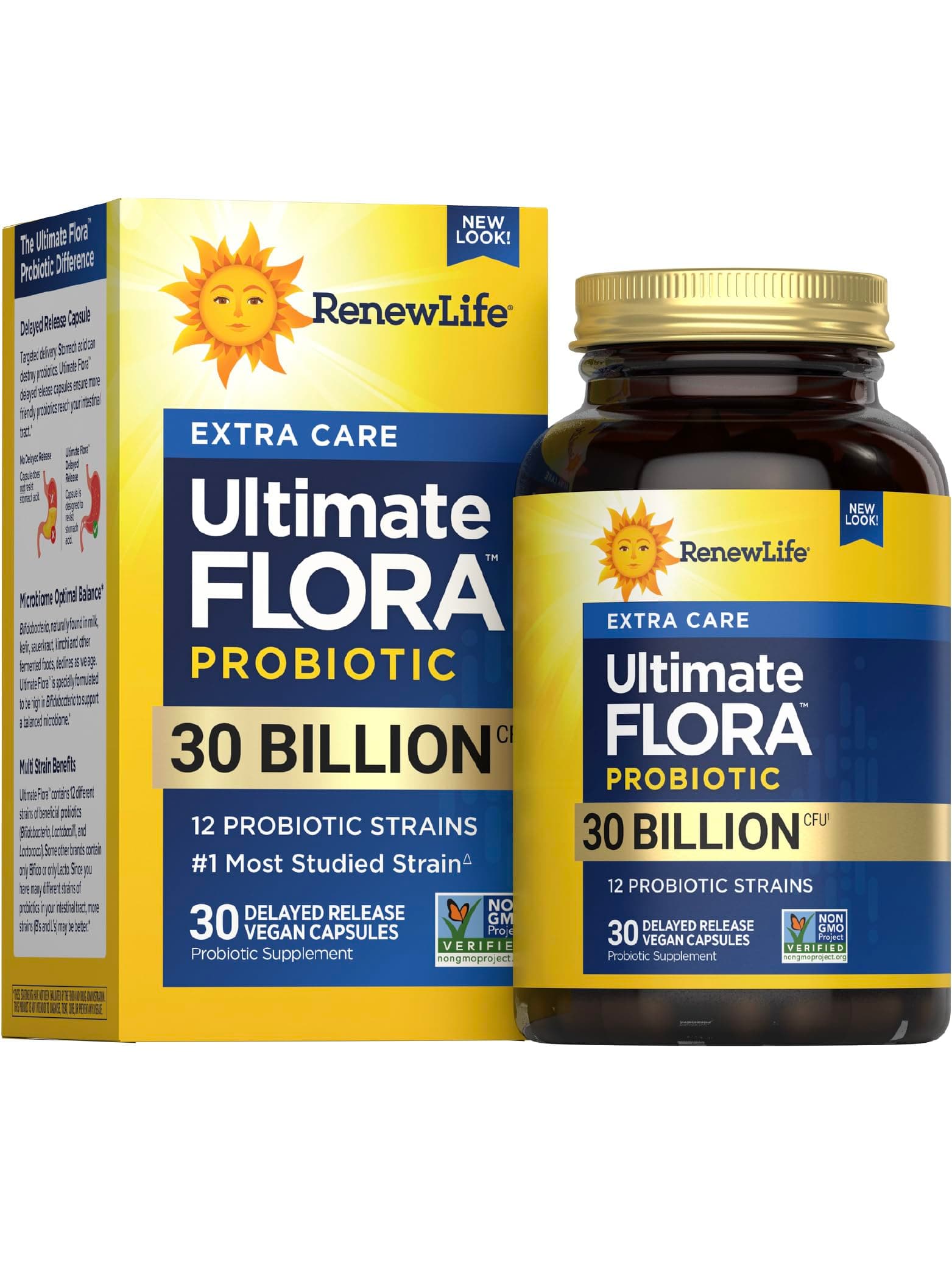 Extra Care Ultimate Flora Probiotic Vegetable Capsules - 30 Capsules