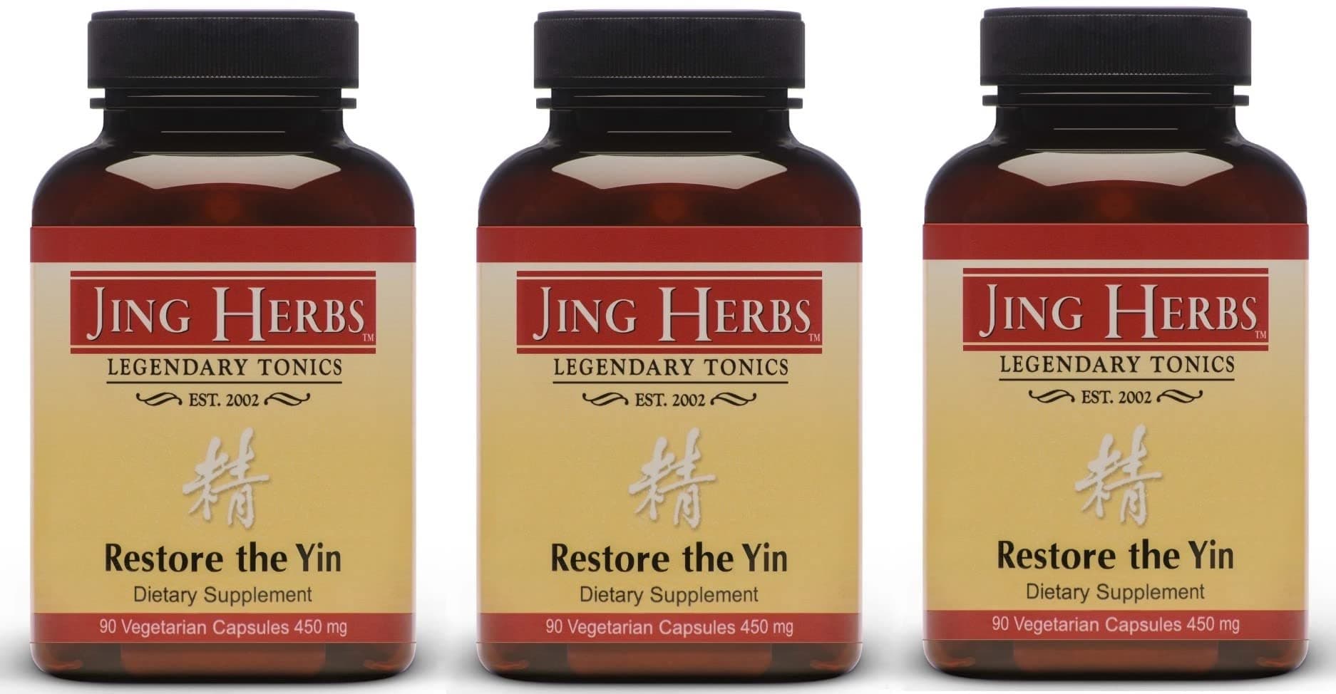 Jing Herbs Restore The Yin, 90 Capsules (3 Pack)