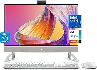 Inspiron 24 5420 All in One Desktop, 24" FHD IPS Touchscreen, 13th Gen Intel i7-1355U (10-Cores), 32GB DDR4 RAM, 1TB PCIe SSD, WiFi 6E, SD Card Reader, Wireless Mouse&KB, Windows 11