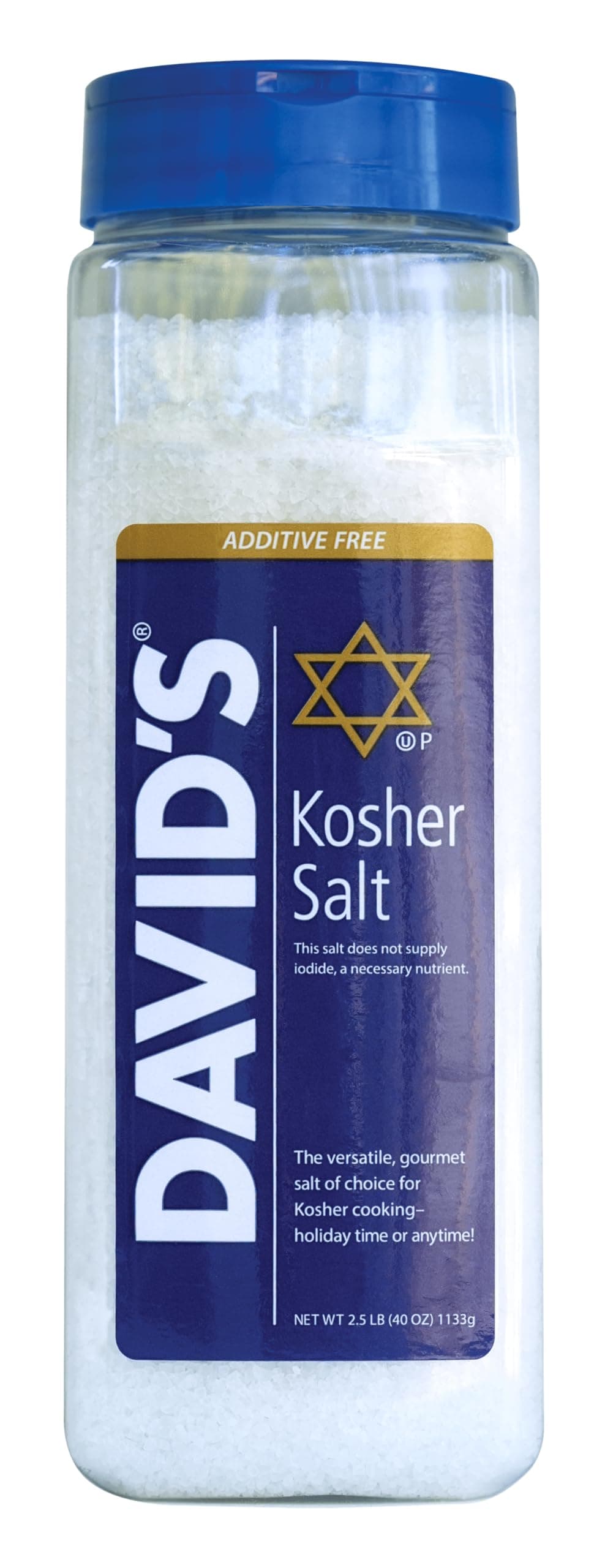 David's Kosher Salt 2.5 Pounds (40 Ounces)