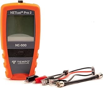 TEMPO NC-500 Digital Cable Tester for Voice, Data, Video, Coax, Etherne, Step TDR Wiring Troubleshooter, POE CAT5 CAT5e CAT6 Coax STP UTP (Professional Grade)