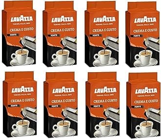8 LAVAZZA Crema E Gusto Forte Ground Italian Coffee Espresso 250g (2kg)