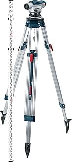GOL 32D 32x Optical Level Kit with Indian Make Tripod and Levelling Staff