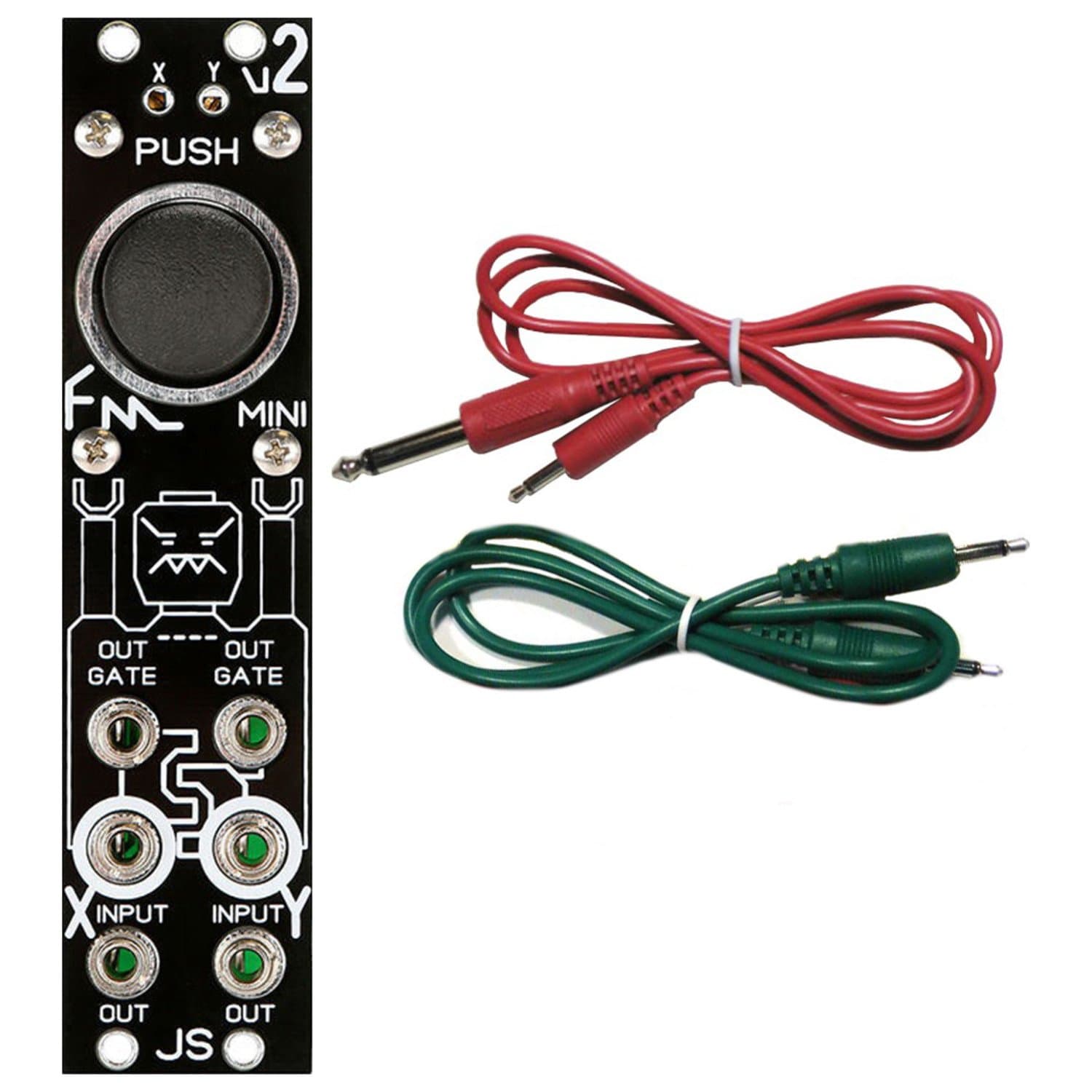 Blue Lantern FM Joystick XY CV Modular Black Eurorack Module w/ 2 Cables