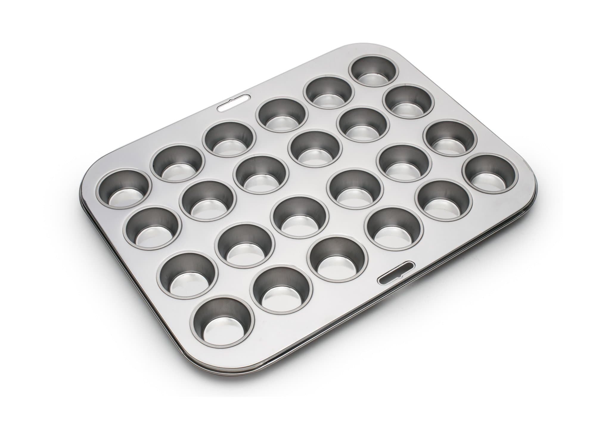 Fox Run Mini Muffin and Cupcake Pan, 24 Mini Cups, Stainless Steel Baking Pan, 10.5 x 13.75 x 1.5 inches,