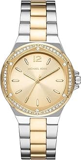 Michael Kors Watch for Women Lennox Three-Hand Movement, Stainless Steel Watch, 37 mm case Size