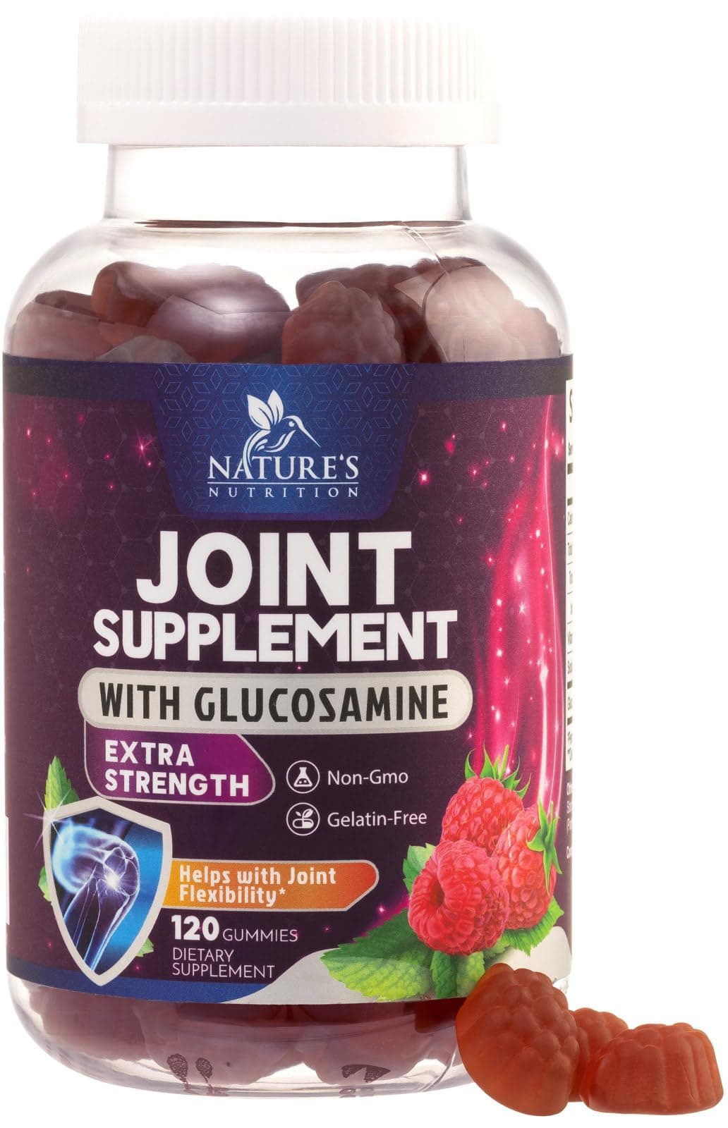 Joint Support Gummies Extra Strength Glucosamine & Vitamin E - Natural Joint & Flexibility Support - Best Cartilage & Immune Health Support Supplement for Men and Women - 120 Gummies