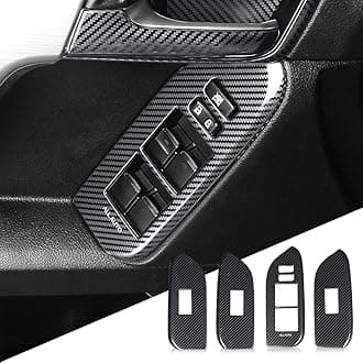 for Toyota Land Cruiser Prado 150 2010-2023 2020 2021 2022 Interior Door Button Control Panel Decorative Modification Accessories (fiber pattern)