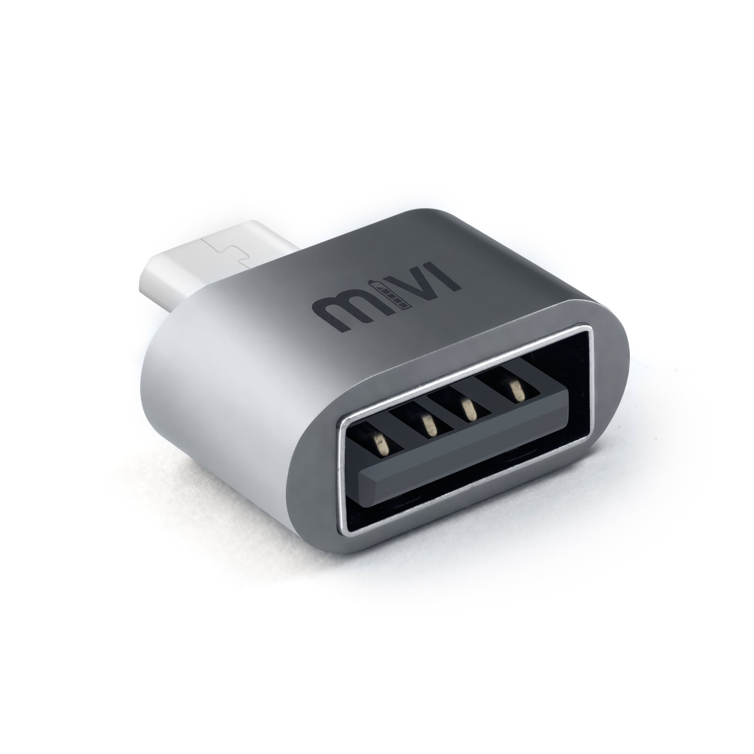 OAM2AN Micro USB to USB A Female OTG Adapter (Grey)