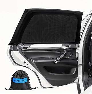 Car Window Shades(2 Pack)-Side Window Sun Shades, UV Protection Breathable Spandex Baby Window Covers, Universal Fit Most of Cars, Protect Privacy for Family (27.2"x39.8") Black